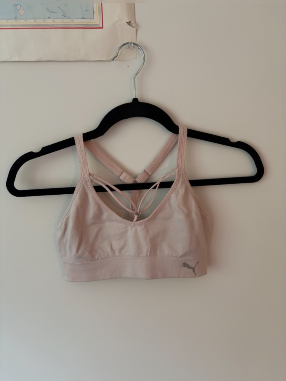 Puma Women’s Light Pink Strappy Sports Bra